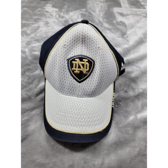 Notre Dame Fighting Irish Adidas Hat Adjustable Baseball Style Cap Hat White - Picture 1 of 5